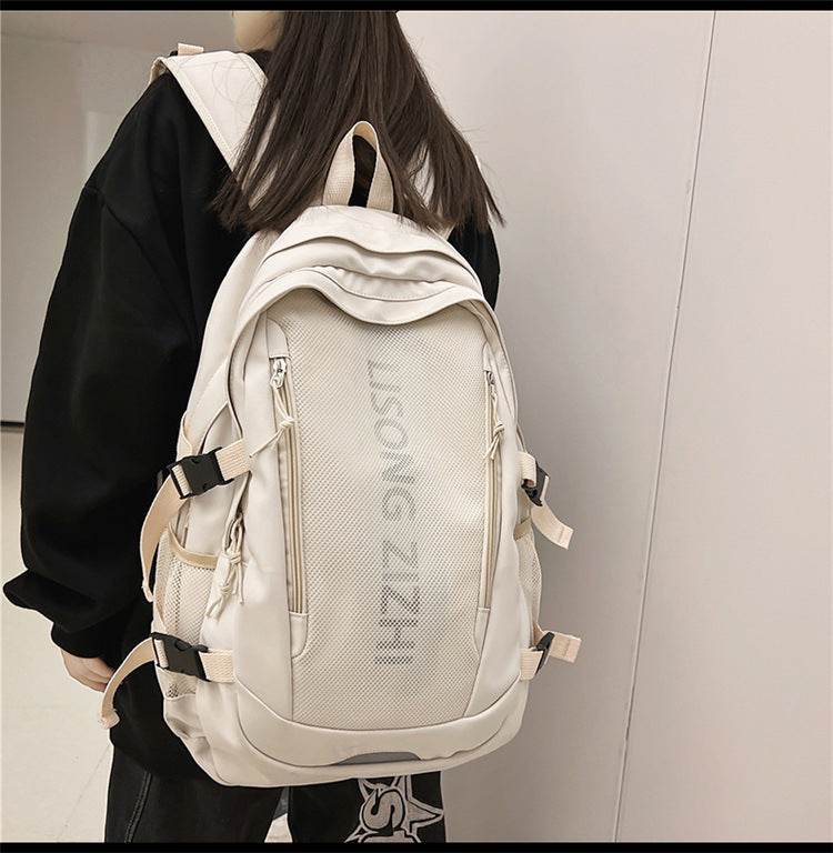 Simple Large Capacity Waterproof High School Backpack for Teens - www.Shopthatapp.com #