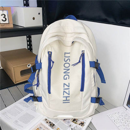 Simple Large Capacity Waterproof High School Backpack for Teens - www.Shopthatapp.com #