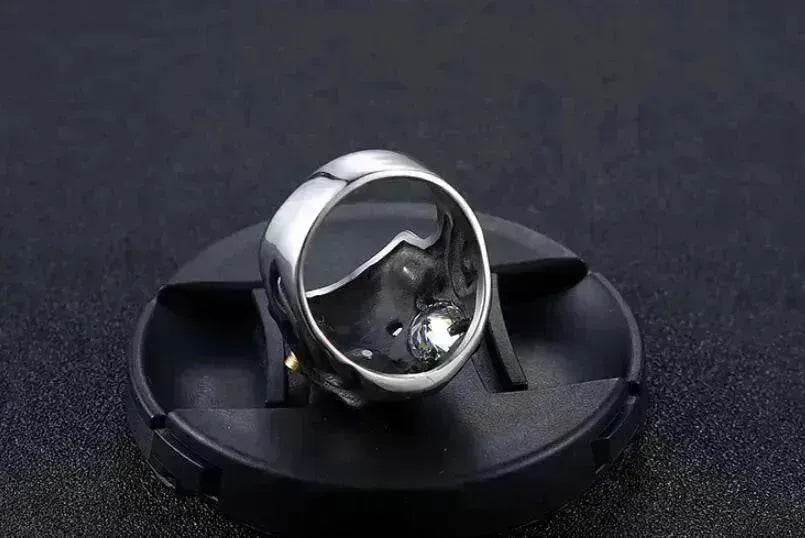 Skull Steel Ring Personalized Punk Men's Ring Jewelry - www.Shopthatapp.com