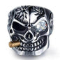 Skull Steel Ring Personalized Punk Men's Ring Jewelry - www.Shopthatapp.com