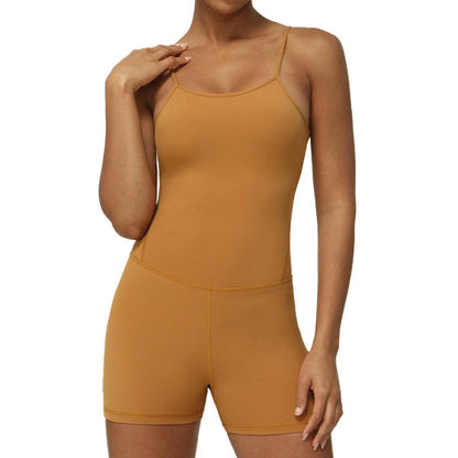 Sleeveless Bodycon Exercise Workout Gym Romper Women Short Workout Jumpsuit Yoga Jumpsuit - www.Shopthatapp.com #
