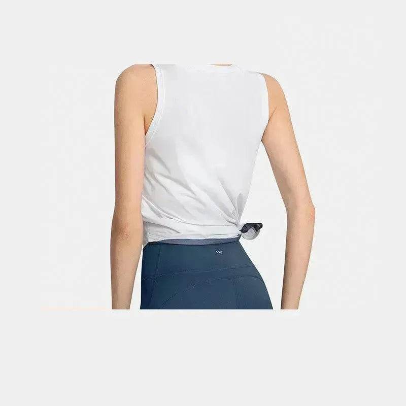 Sleeveless Yoga Wear Women Gym Training Blouse Running - www.Shopthatapp.com #