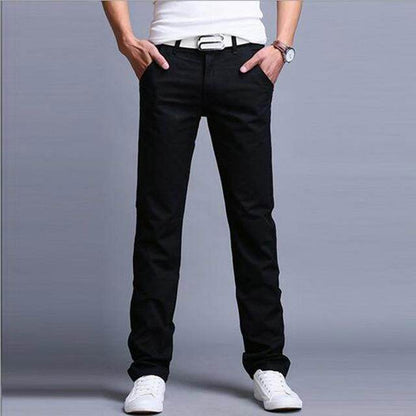 Slim fit straight leg Trouser Casual for Men's - www.Shopthatapp.com #