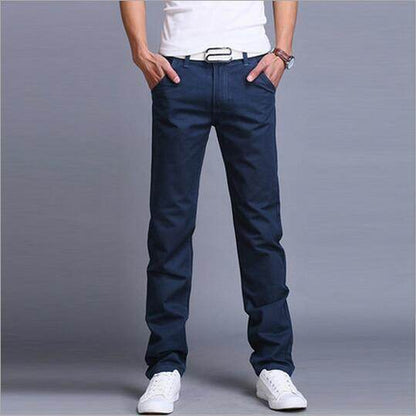 Slim fit straight leg Trouser Casual for Men's - www.Shopthatapp.com #