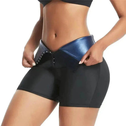 Slimming Waist Trainer Shapewear Tummy Hot Thermo Sweat Body Shaper Short - www.Shopthatapp.com #