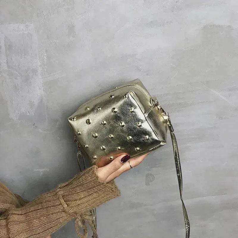 Small Bag Women New Fashion Messenger Bag Rivets - www.Shopthatapp.com