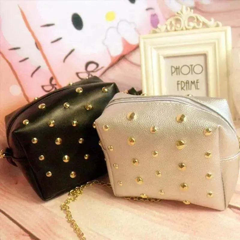 Small Bag Women New Fashion Messenger Bag Rivets - www.Shopthatapp.com