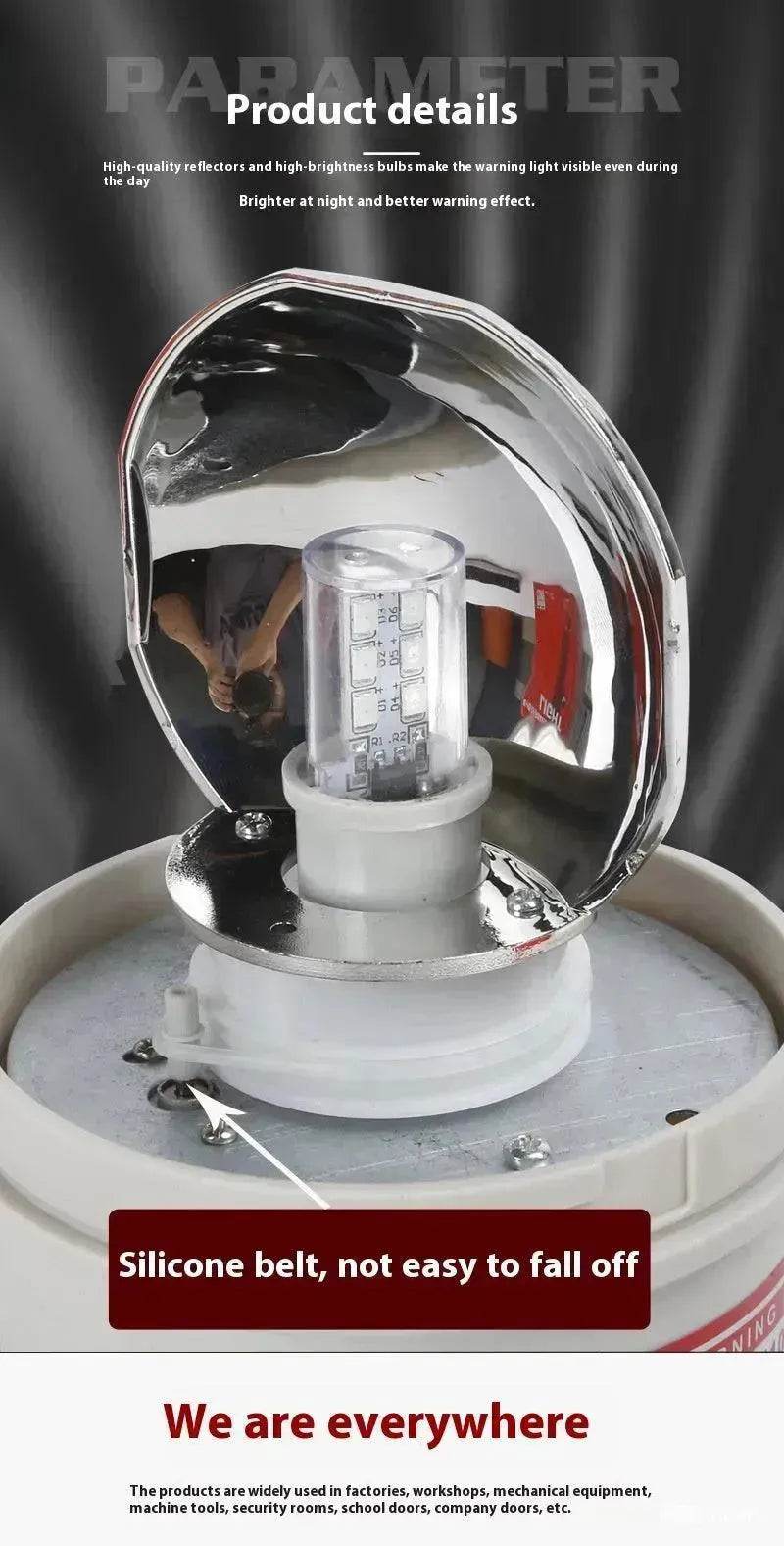 Smart Warning Light LTE-1101J Sound And Light Alarm Rotation for Factories, Workshops, Machine tools, Security rooms, and Traffics. - www.Shopthatapp.com #