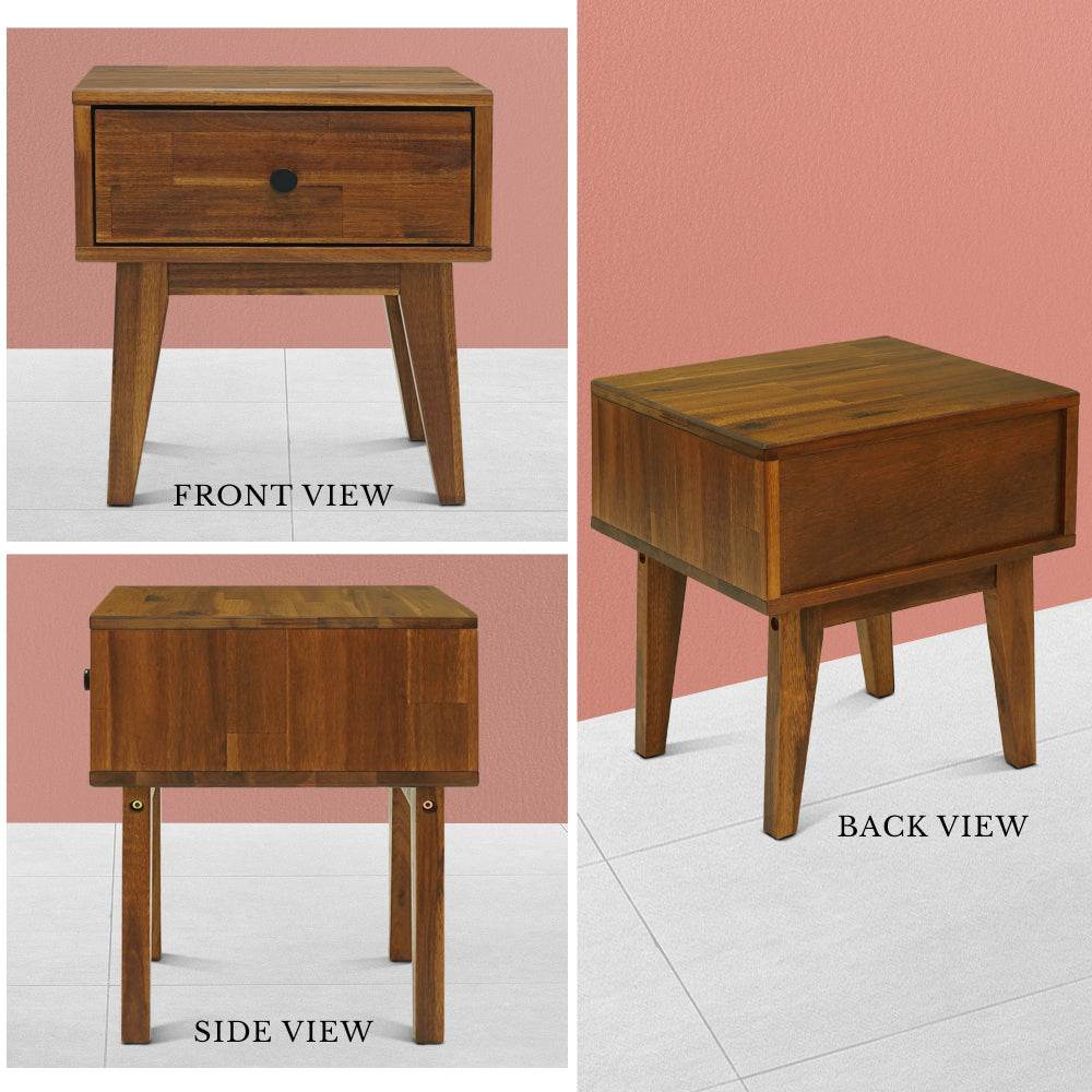 Sofia 1-Drawer Solid Wood Nightstand - www.Shopthatapp.com
