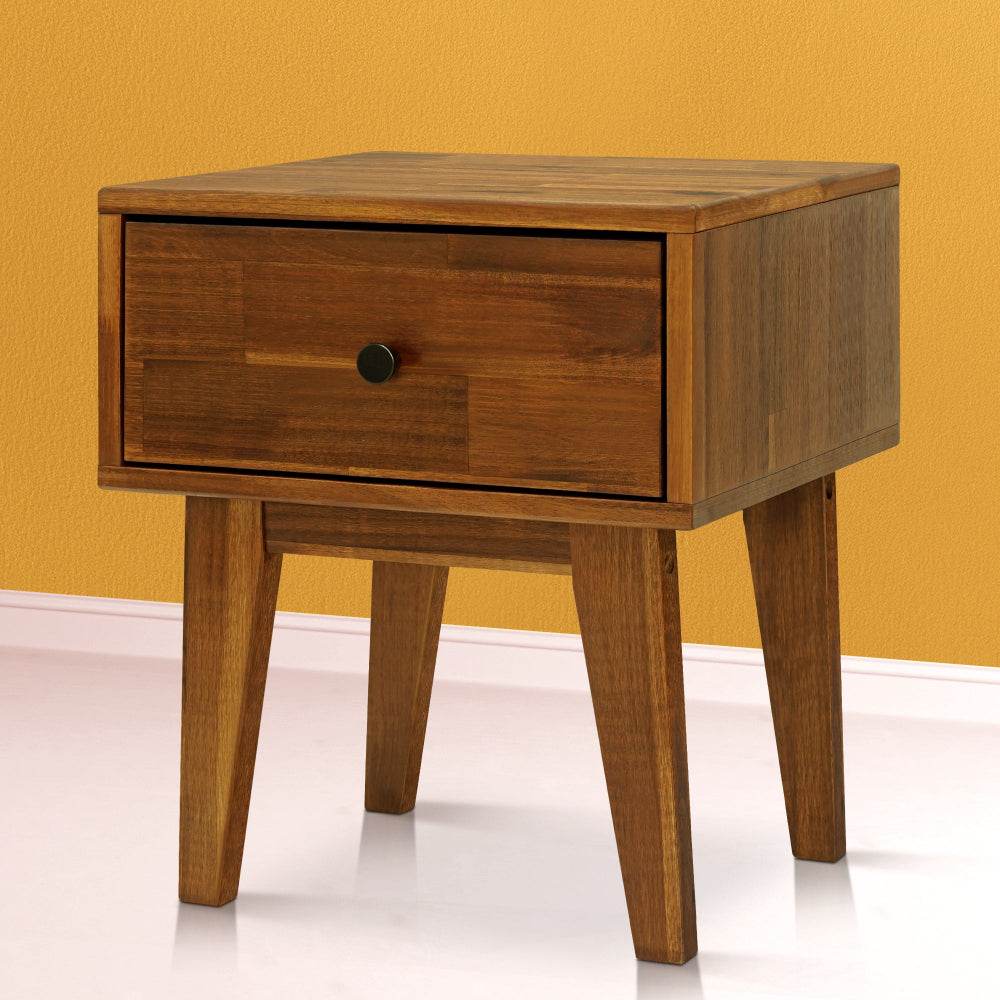 Sofia 1-Drawer Solid Wood Nightstand - www.Shopthatapp.com