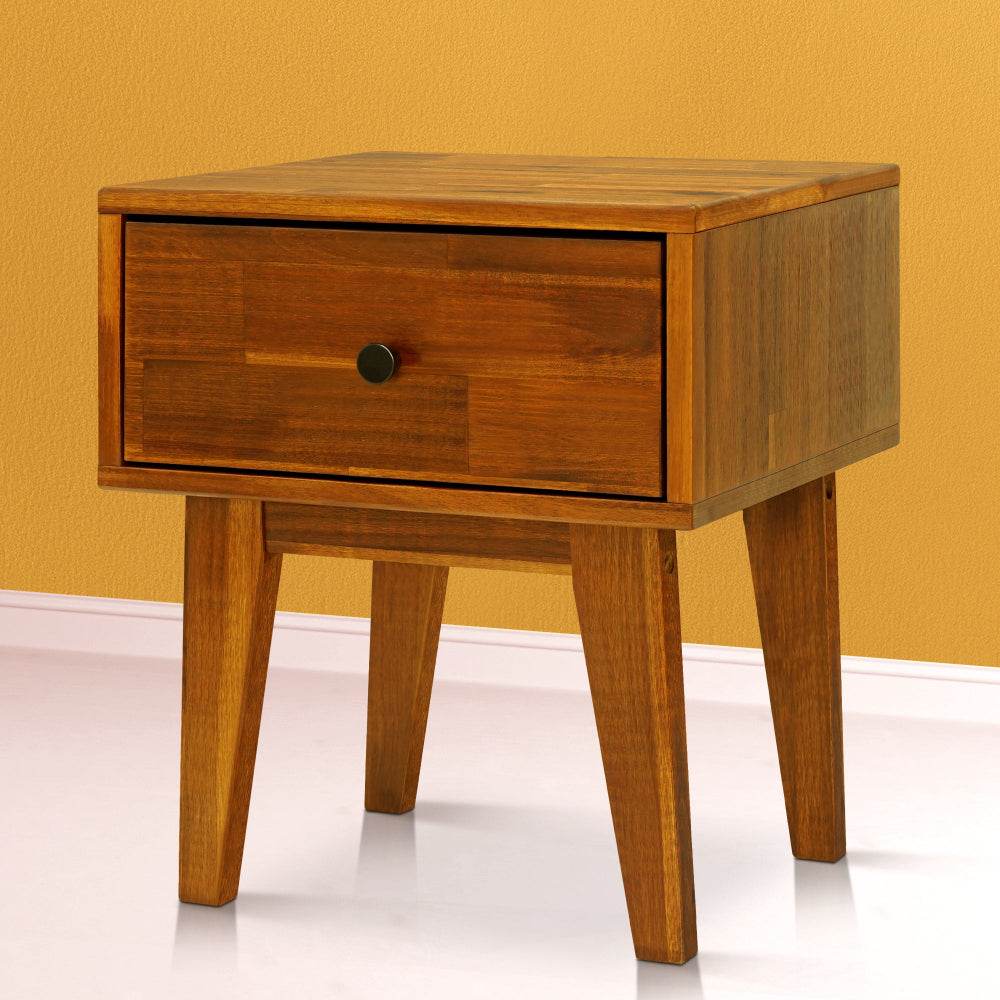 Sofia 1-Drawer Solid Wood Nightstand - www.Shopthatapp.com