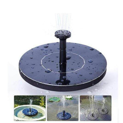 Solar Water Mercury Garden Miniature Floating Fountain - www.Shopthatapp.com #