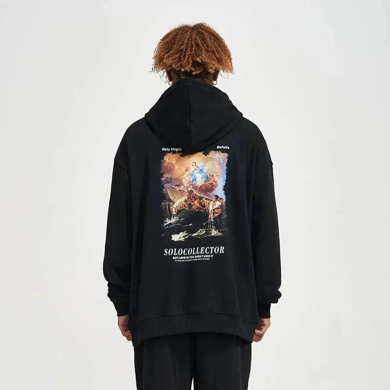 Solo Collector Printed  Drawstring Pullover Hoodie Sweatshirt Men - www.Shopthatapp.com #