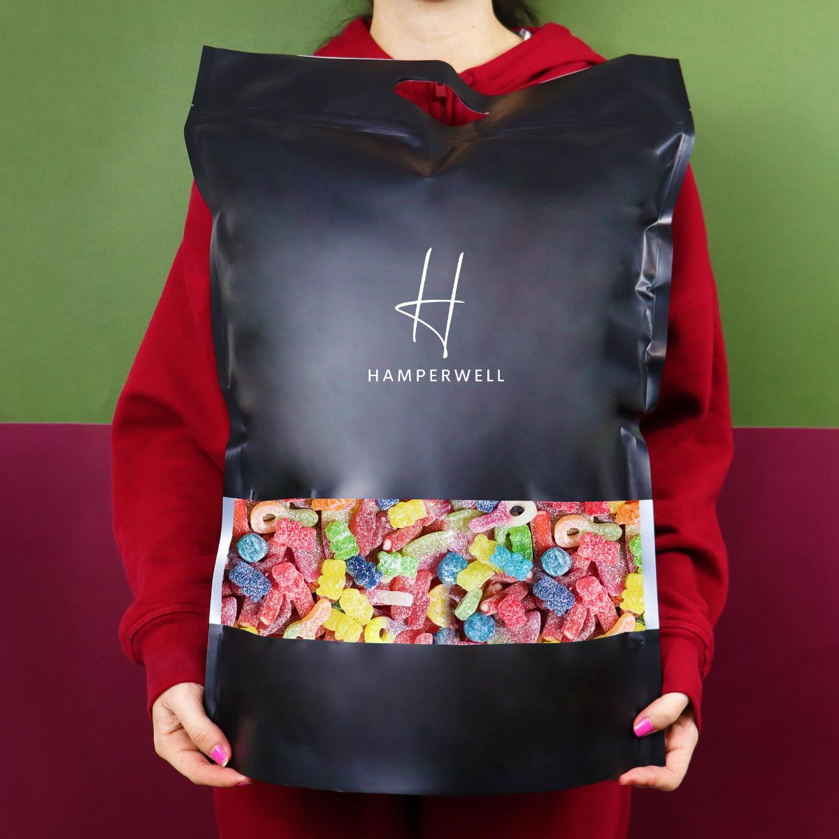 Super Sour Sweets Selection Pouch-Food and beverage-www.Shopthatapp.com-HamperWell