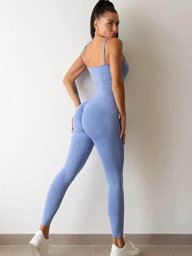 Spaghetti Strap One piece Unitard Bodysuit Jumpsuit - www.Shopthatapp.com #