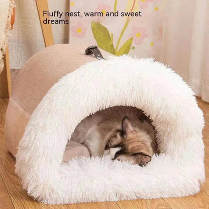 Splice Portable Pet Nest: Warm Dog/Cat Bed - www.Shopthatapp.com