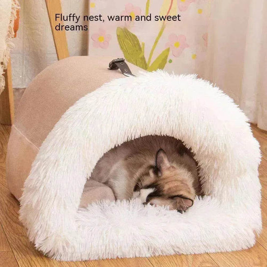Splice Portable Pet Nest: Warm Dog/Cat Bed - www.Shopthatapp.com