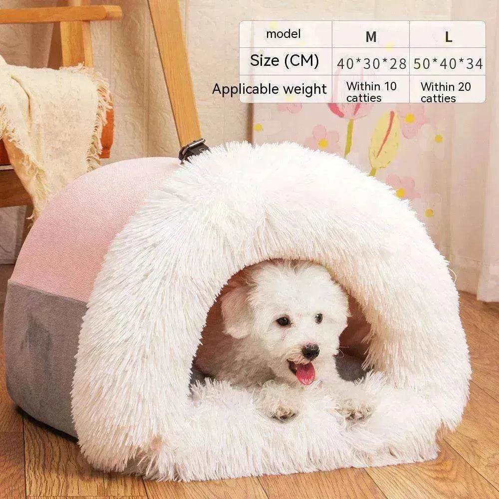 Splice Portable Pet Nest: Warm Dog/Cat Bed - www.Shopthatapp.com