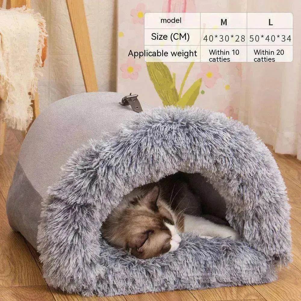 Splice Portable Pet Nest: Warm Dog/Cat Bed - www.Shopthatapp.com