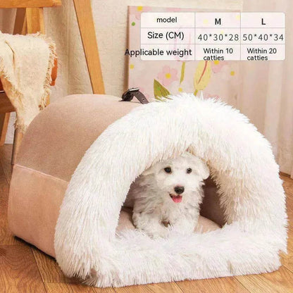 Splice Portable Pet Nest: Warm Dog/Cat Bed - www.Shopthatapp.com