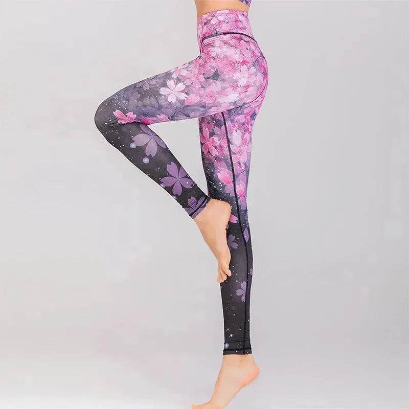 Sports gym printed yoga pants - www.Shopthatapp.com #