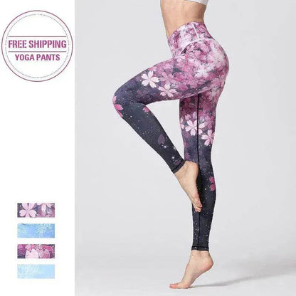 Sports gym printed yoga pants - www.Shopthatapp.com #