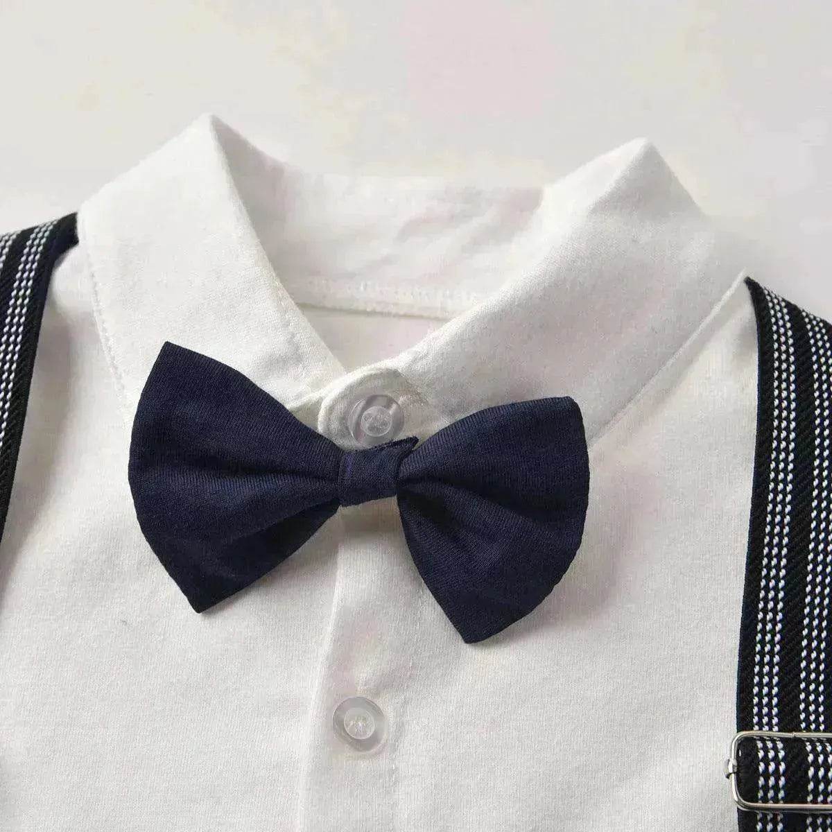 Spring And Autumn Children'S Clothing Infant And Young Children'S British Waistcoat One-Piece Climbing Gentleman'S Hat One-Year-Old Clothes Newborn Gentleman'S Suit - www.Shopthatapp.com