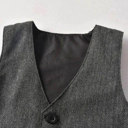 Spring And Autumn Children'S Clothing Infant And Young Children'S British Waistcoat One-Piece Climbing Gentleman'S Hat One-Year-Old Clothes Newborn Gentleman'S Suit - www.Shopthatapp.com