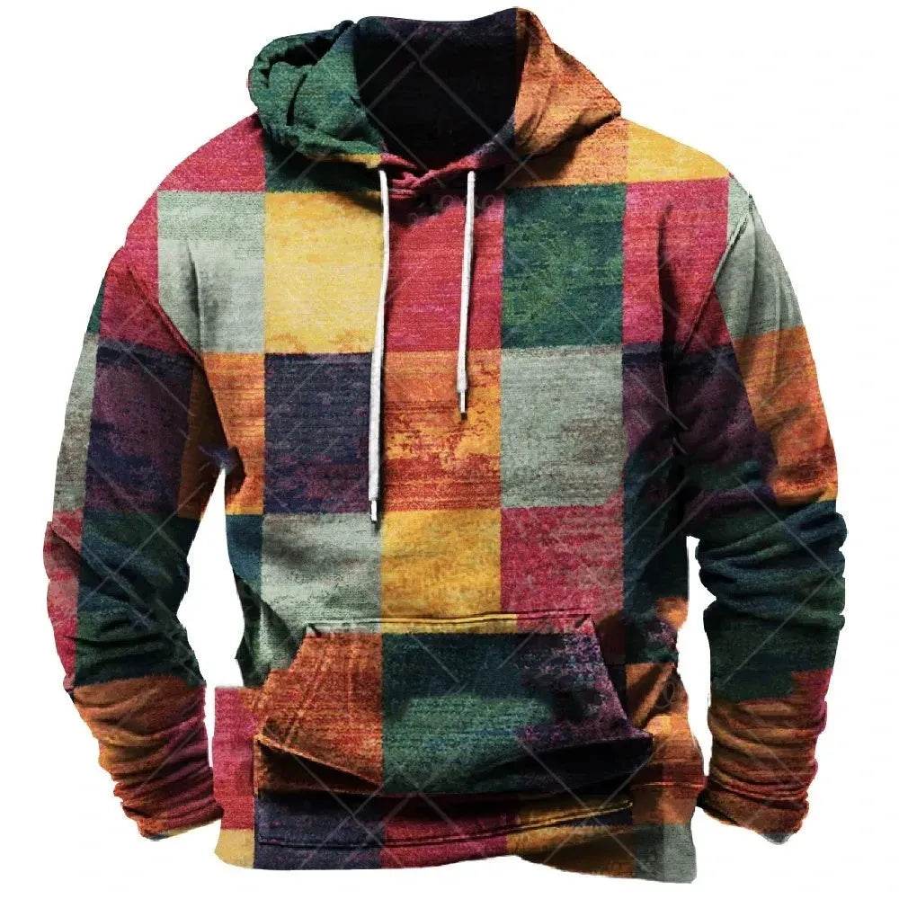 Spring And Autumn New Color Printed Hoodie Pullover sweatshirt Men - www.Shopthatapp.com #
