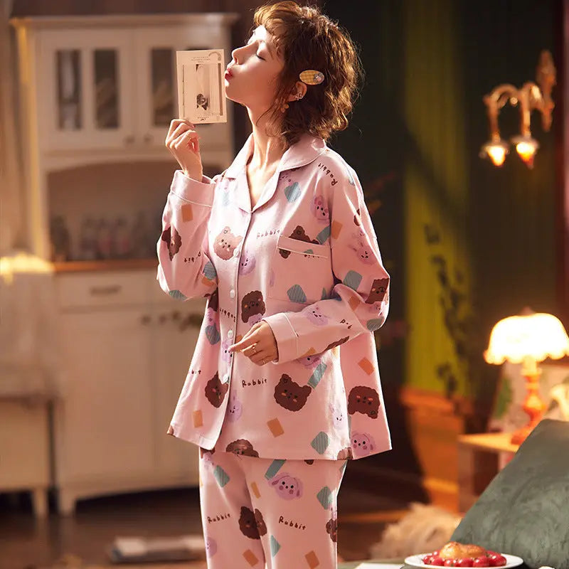 Spring And Autumn Pajamas For Pregnant Women - www.Shopthatapp.com