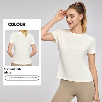 Spring And Summer Outdoor Running Training Short sleeve Workout top - www.Shopthatapp.com #