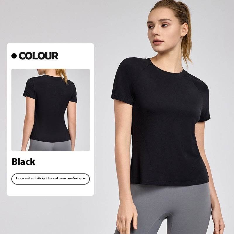 Spring And Summer Outdoor Running Training Short sleeve Workout top - www.Shopthatapp.com #