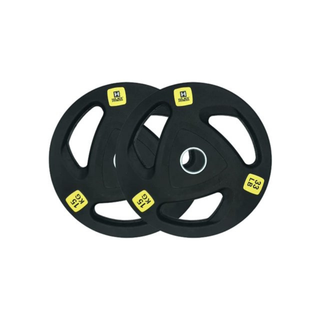 Squat Rack, Bench, Barbell & Weight Plates Stack - www.Shopthatapp.com #