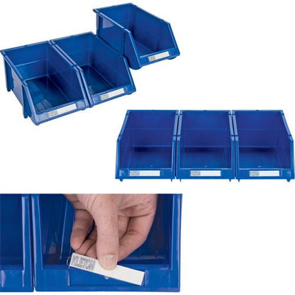 Stack & Hang Bin, 7-7/8" W x 7" H x 17-11/16" D, Blue - www.Shopthatapp.com #