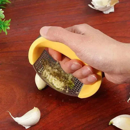Stainless Steel Garlic Masher Garlic Press Household Manual Curve Fruit Vegetable Tools Kitchen Gadgets - www.Shopthatapp.com