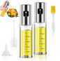 Stainless Steel Grill Kitchen Cooking Oil Spray Bottle With Scale