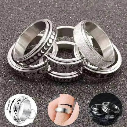 Stainless Steel Rotatable Elegant & Relieve Anxiety Rings - www.Shopthatapp.com