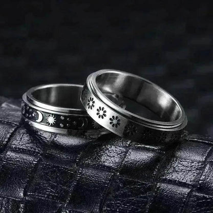Stainless Steel Rotatable Elegant & Relieve Anxiety Rings - www.Shopthatapp.com