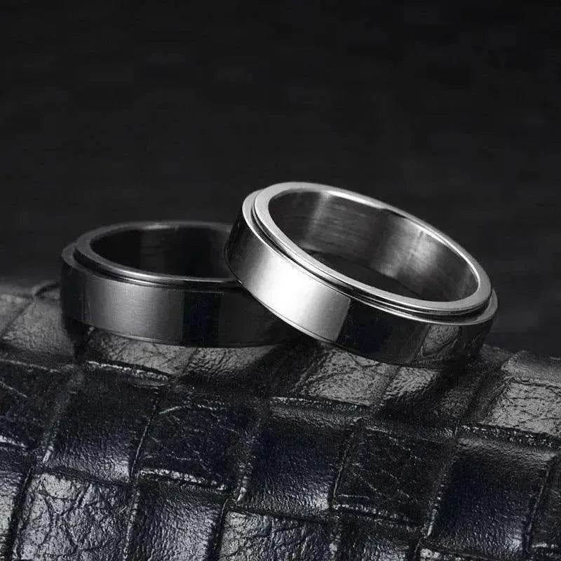 Stainless Steel Rotatable Elegant & Relieve Anxiety Rings - www.Shopthatapp.com