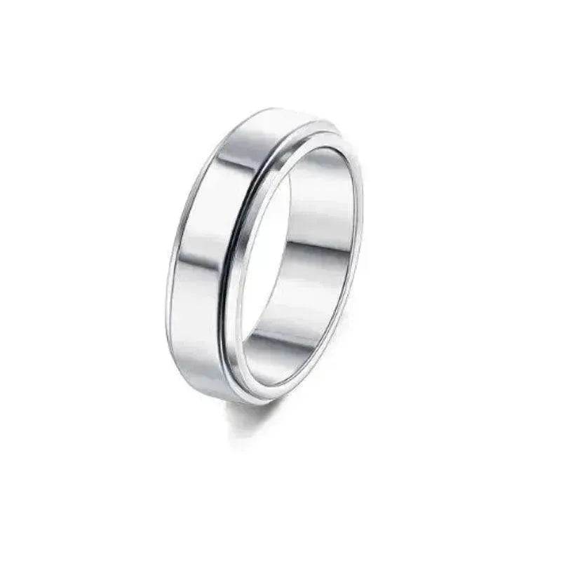 Stainless Steel Rotatable Elegant & Relieve Anxiety Rings - www.Shopthatapp.com