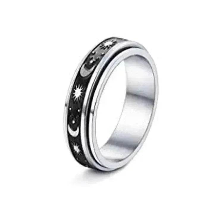 Stainless Steel Rotatable Elegant & Relieve Anxiety Rings - www.Shopthatapp.com