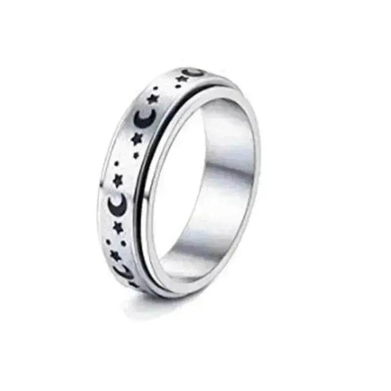 Stainless Steel Rotatable Elegant & Relieve Anxiety Rings - www.Shopthatapp.com