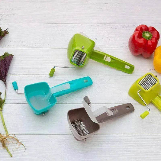 Stainless Steel Vegetable Cutter & Vanilla Shredder - www.Shopthatapp.com