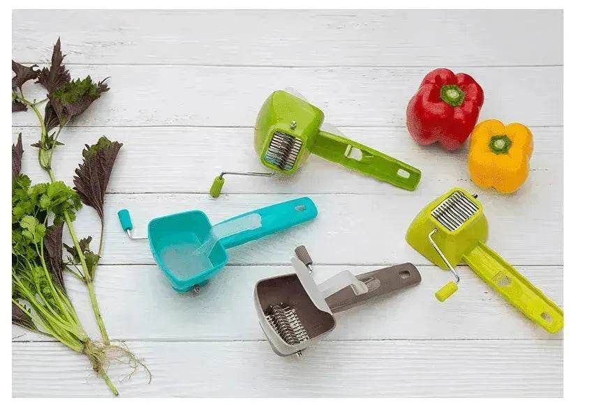 Stainless Steel Vegetable Cutter & Vanilla Shredder - www.Shopthatapp.com