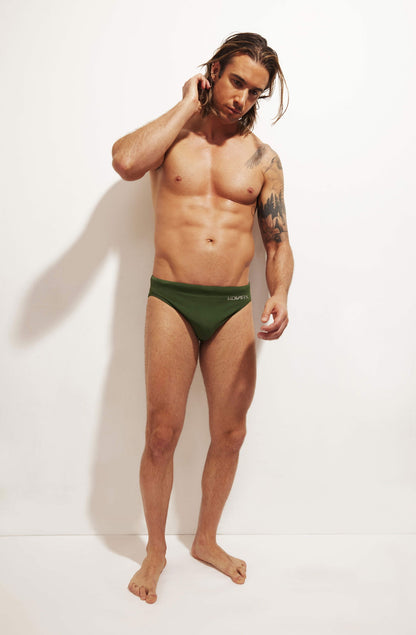Stallion Swim Brief - Green-Him and her Swimwear-www.Shopthatapp.com-KovarX