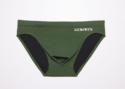 Stallion Swim Brief - Green-Him and her Swimwear-www.Shopthatapp.com-KovarX