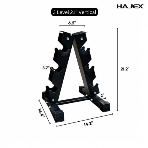 Steel Dumbbell Racks Vertical & Horizontal (3, 6, 8, 10 Levels) - www.Shopthatapp.com #