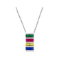 HBC 925 Sterling Silver Crystal Pendant Necklace - www.Shopthatapp.com