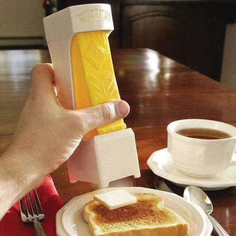 Stick Butter Cutter Cheese Slicer One-Button Dispenser Storage Box - www.Shopthatapp.com