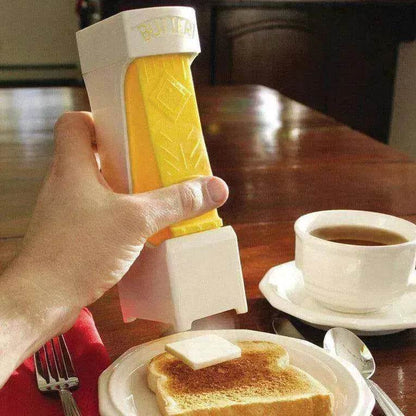 Stick Butter Cutter Cheese Slicer One-Button Dispenser Storage Box - www.Shopthatapp.com